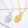 FOCALOOK Damen Schmuck 18K vergoldet Kette Astrologische Symbol Jungfrau Collier