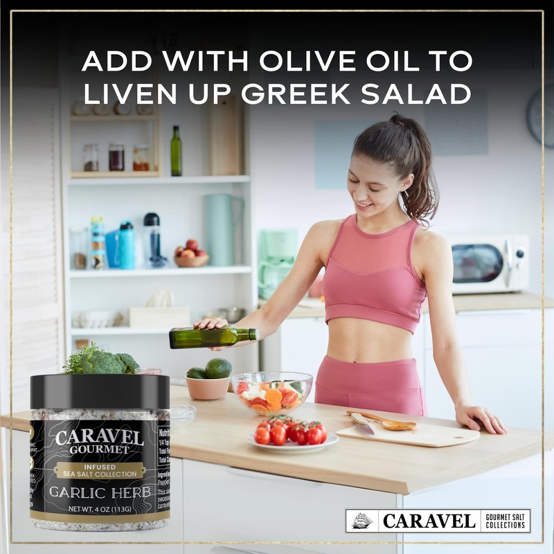 Garlic Medley Sea Salt - 4 oz Jar