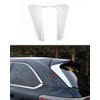 ANUNFRRE Car Accessories Fit for Toyota Highlander ABS 2014 2015 2016 2017 2018 2019 Side Rear Window Spoiler Wing Cover Trims (Chrome Silver) 2PCS