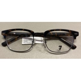7 For All Mankind Eyeglass Frames Lakewood Tortoise 53-21-145.B5
