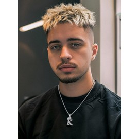 Richsteel Crown Letter L Pendant Necklace - Cubic Zirconia Initial Necklace, Hypoallergenic Jewelry for Sensitive Skin,Gift for Christmas