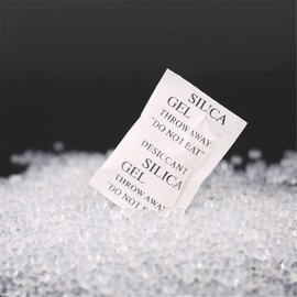 ECYC Pack of 100 Silica-Ge-Moisture Desiccant Packets, Non-Toxic Moisture Absorber Bags for Clothing, Food, Room, Kitchen (1g/Pack)