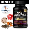 NAD+ Supplement with Resveratrol & Quercetin, Vegan, 120 Softgels, Supports