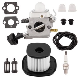 WateryWave BG86 Carburetor for sti-hl BG86C Leaf Blower Engine Replaces 4241 120 0623, 4241 120 0616 with HD2 Air Filter+Spark Plug+Fuel Line+Fuel Filter+Primer Bulb,10PCS