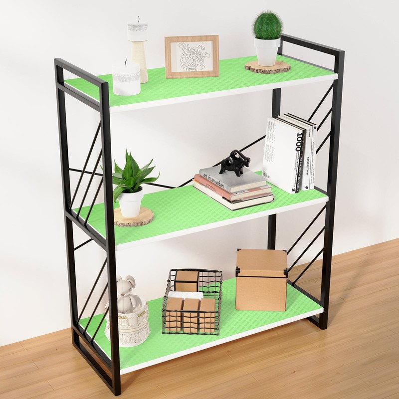 Green Fridge Liner Shelf Liners for Kitchen Cabinet Refrigerator Liners