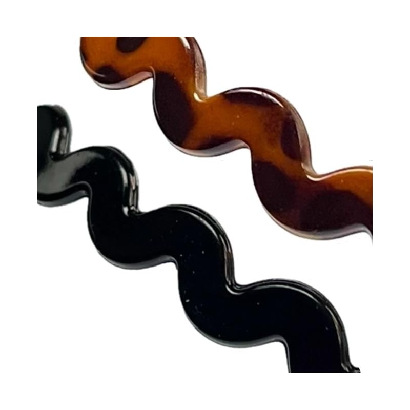 Zig Zag Acrylic Hair Bands - Non-slip Alice Headbands -