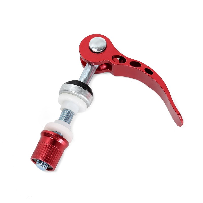 Ruimou 2pcs Aluminum Alloy Bicycle Seatpost Binder Bolt, Red Quick