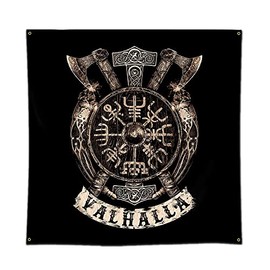 ENMOON Viking Art Tapestry Valhalla Compass Tapestry Bedroom Living Room Decor(36x36in）