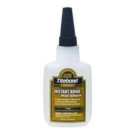 Titebond Instant Bond 6202 Thin Wood Adhesive, 4 oz Bottle, Clear