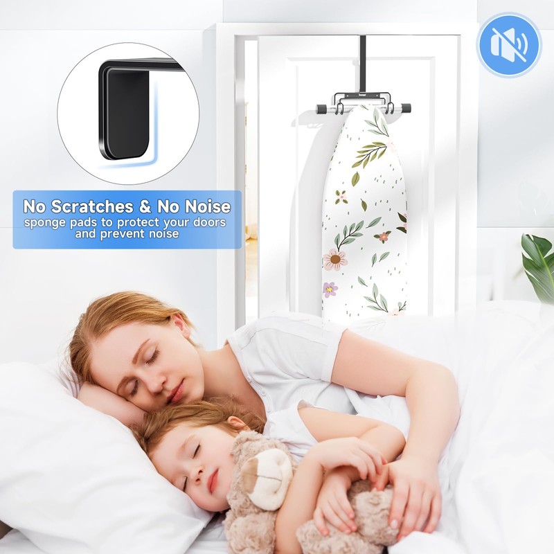 XILIMEN Ironing Board Holder Wall Mount, Over The Door Ironing