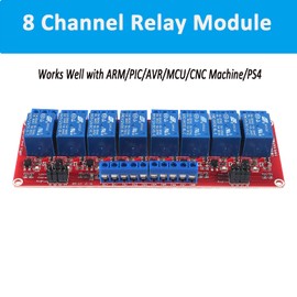 AEDIKO 8 Channel Relay Module DC 12 V Relay Switch with Optocoupler Isolation High/Low Level Trigger