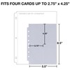 Samsill 50 Pack 4 Pocket Trading Card Sleeves, Holds 400