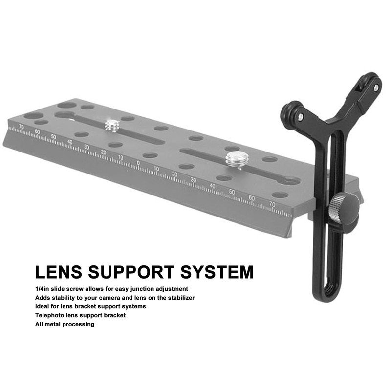 Dual Wheel Y Mount Frame Lens Support System with 1/4"