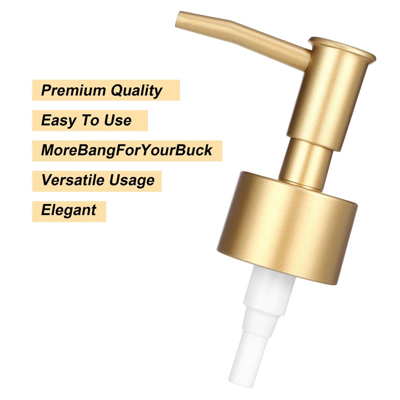 2 Pack Gold Soap Pump, Gold Soap Dispenser Pump for