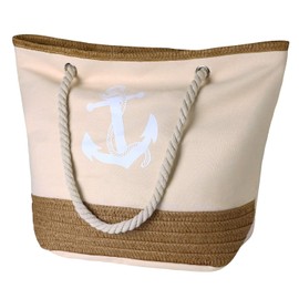 Flintronic® Large Beach Bag with Zip and Inner Pocket, Waterproof Beach Bag, Shopper Bag for Women, Shoulder Bag, Shopping Bag