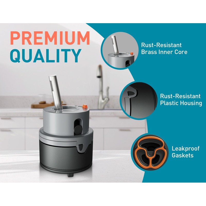RP50587 Single Handle Compatible with Delta Repair Kit,Lavatory Kitchen Shower