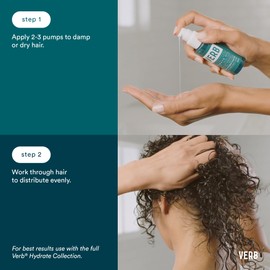 VERB® Hydrate Oil with Heat Protection for Dry and Frizzy Hair to Add Hydration, Reduce Frizz and Increase Hair Shine, 2 oz