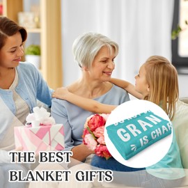Einanmut Grandma Gifts Grandma Birthday gifts Presents for Grandma from Grandchildren Presents for Grandma from Grandchildren Cozy Flannel Throw Blankets 50'' x 60''Throw Blankets 50'' x 60''