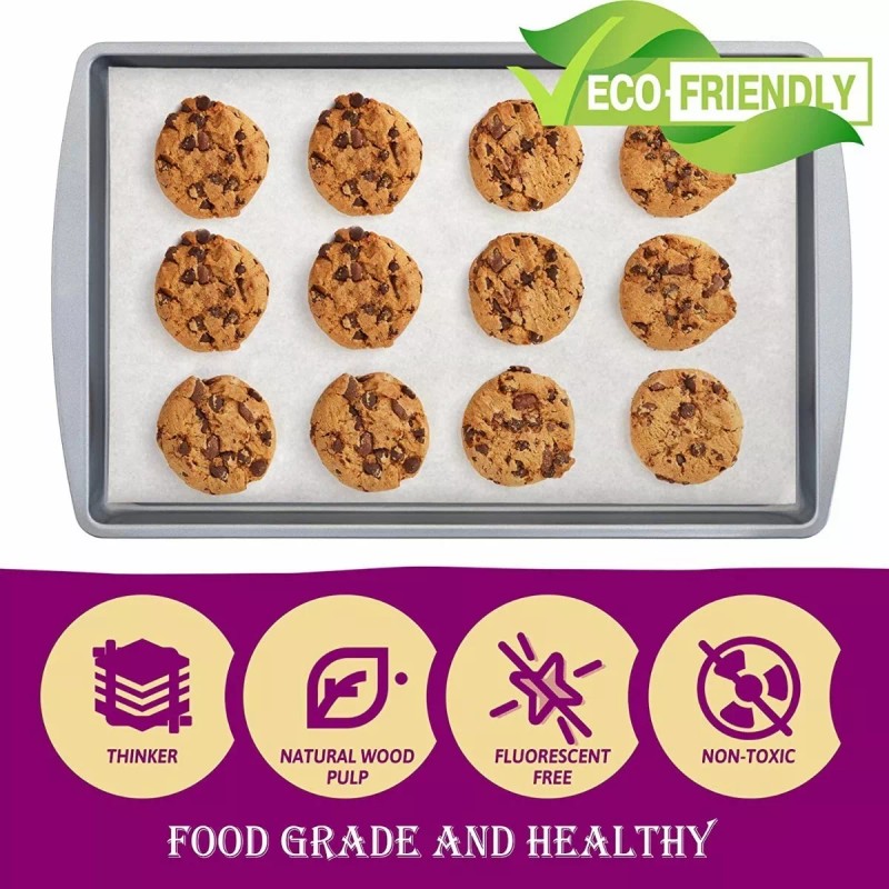 Darklove Papel Para Hornear Alimentos Encerado Ancho 20cm, Largo 30cm