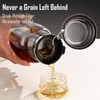 Glass Cold Brew Coffee Maker with Extended Fine Mesh Filter,