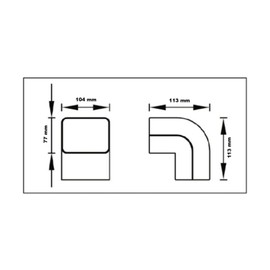 90 Degree Curve High Ca 100 Exc for Channel Air Conditioner