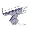 CRL Sliding Screen Door Bottom Roller 1" Steel Wheel for Metal Industries - Package