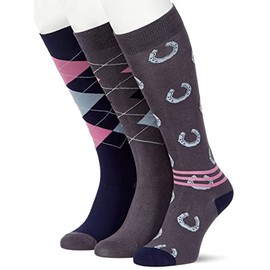 HKM Sock Cardiff Grey/Blue 2.5