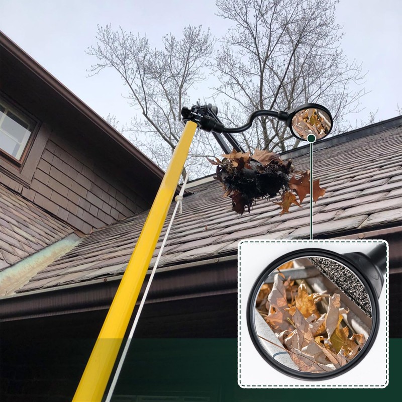 Flehomo Adjustable Rotatable Mirror, Easy Gutter Inspecter Tool from The