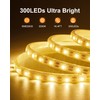 LIFENGSOLER Solar Strip Lights Outdoor Waterproof, 16.4FT 300LEDs Solar &