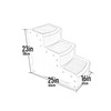 Pet Gear Easy Step III Pet Stairs, 3 Step for