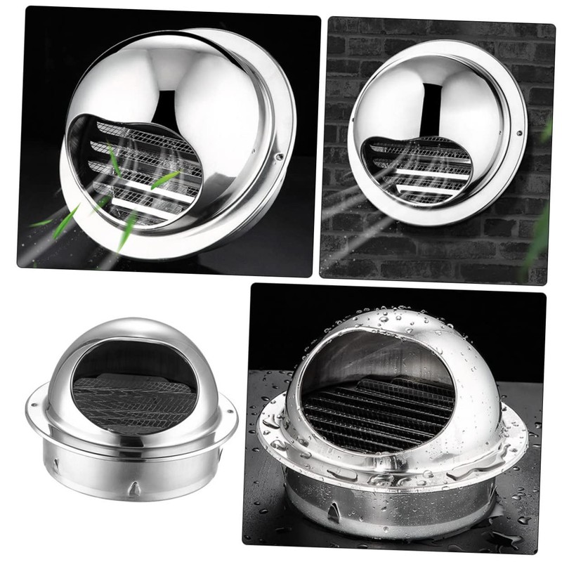 BUGUUYO Range Hood Exhaust Cover Air Vent Cap Stainless Steel