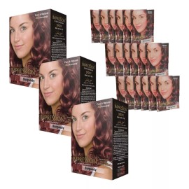 Impression Henna Natural Tinte Cabello 18 Sobres Sin Amoníaco 8 Colores