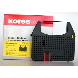 Kores G163CFS Compatible Ink Ribbon for Typewriter, C-Film for Model Olympia ESW 3000, Black