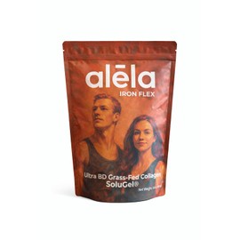 ALELA IronFlex Colágeno para Deportistas y Recuperación Muscular Colágeno Hidrolizado Grass-Fed con SoluGel Ultra BD Soporte para Articulaciones y Rendimiento 454 g