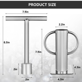 zmtfqymx Upgraded Rock Crusher, Multipurpose Stone Crusher, Stainless Steel Material Rock Crusher for Gold, Sturdy Glass Crusher