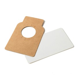 Nellus - Pack of 500 Kraft Wine Bottle Tags - Reusable Custom Neck Tags for Wine Bottles - Perfect Wine Racks Marker, Home Brewing and Gift Giving, Standard, Brown