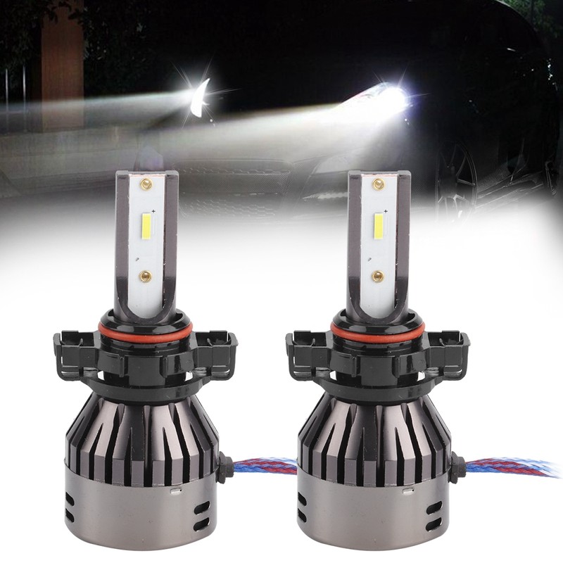 2PCS 60W White Light Car LED Integrated Headlights SuperSpotlight Built
