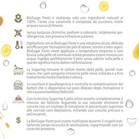 Skin System Bio Zuckerpaste für Sugaring Medium, Giallo, 550 g