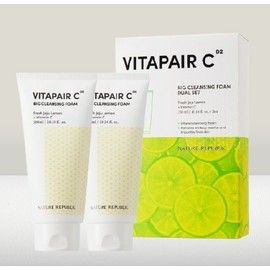 Nature Republic Vita Fair C Big Cleansing Foam 300ml for the whole family (2 packs) / 온가족이 쓰는 네이처리퍼블릭 비타페어C 빅클렌징폼 300ml (2개입)