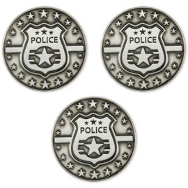 LOGOS COINS Police Officers Love Expression Coin, Bulk Pack of 3, Gift of Appreciation for Law Enforcement & Public Servants, Keepsake Pocket Token of Prayer & Divine Protection for Men & Women, EDC Coin