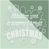 Medium 210mm 'Merry & Bright Christmas Wishes' Clear Static Window