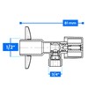 Angle Valve Angle Ball Valve Stopcock Valve 1/2 AG x