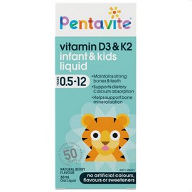 Penta-vite Pentavite Vitamin D3 & K2 Kids Liquid 30mL