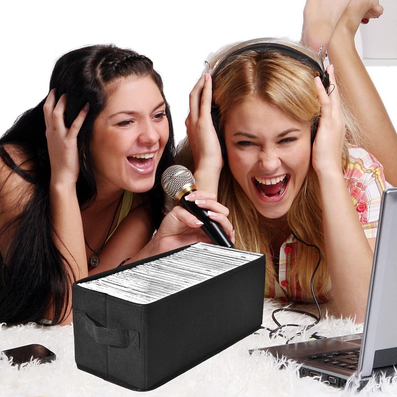UENTIP CD Storage Box - Pack of 6 CD Case