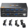 DP KVM Switch 2 Computer 1 Monitor, 8K@60Hz/4K@240Hz Displayport KVM