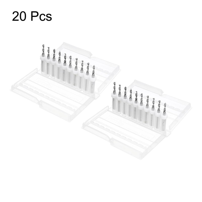 sourcing map 20pcs Micro PCB Drill Bits 2.3mm / 0.0906"