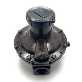 Rego LV404B34 Compact Twin Stage Regulator for LP-Gas, Brown
