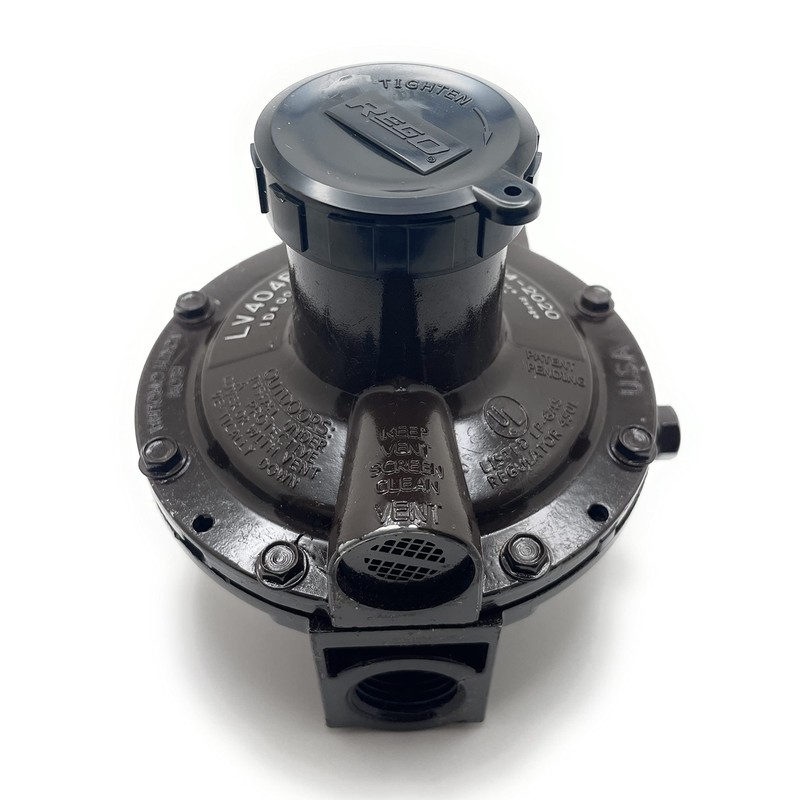 Rego LV404B34 Compact Twin Stage Regulator for LP-Gas, Brown