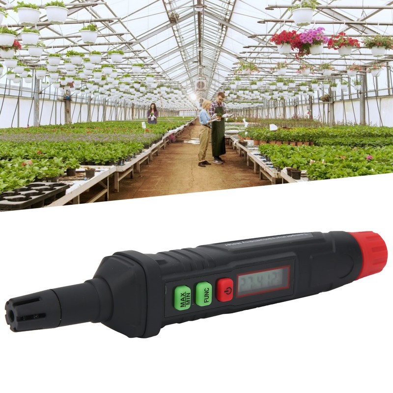 HT62 Digital Thermometer Hygrometer Portable Temperature Humidity Dew Point Tester