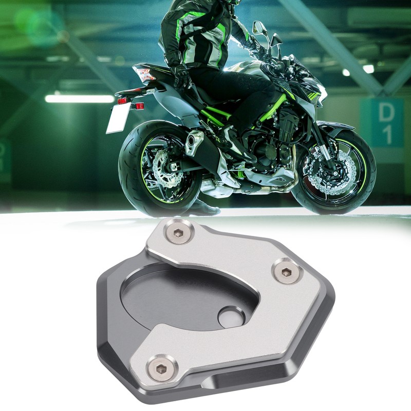 Motorcycle Kickstand Enlarged Plate Aluminium Alloy Replacement for Z650 Z900